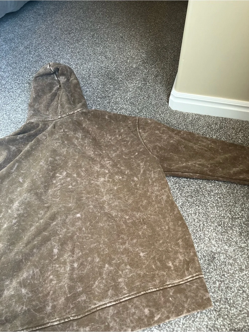Jordan Brown Washed Pullover Hoodie
